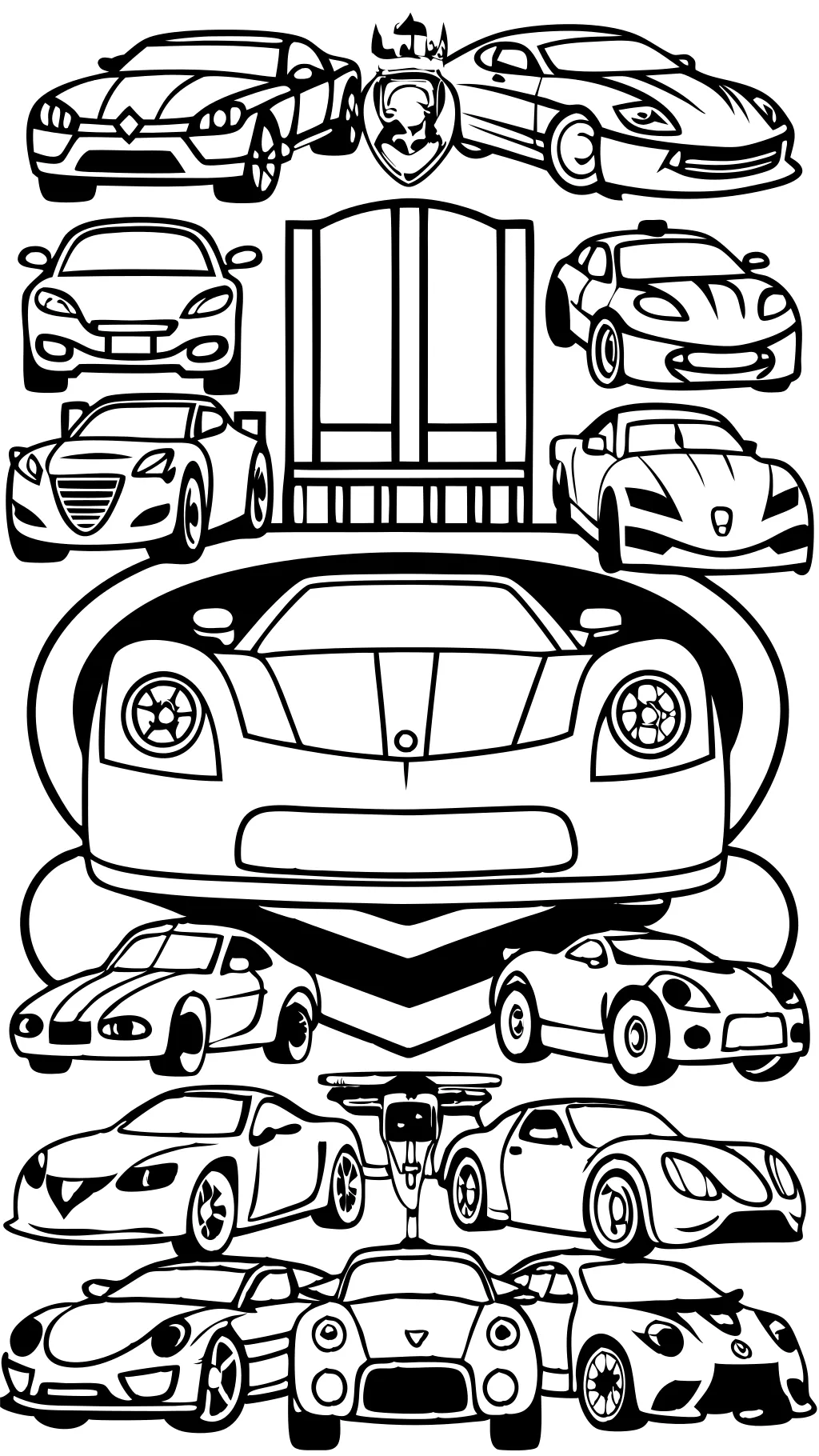 coloring pages of awesome cars